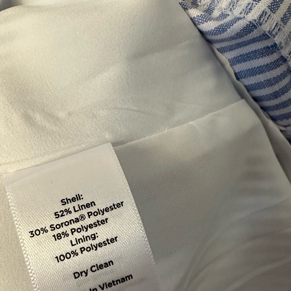 Talbots Blue and White Striped Midi Dress - Picture 3 of 10